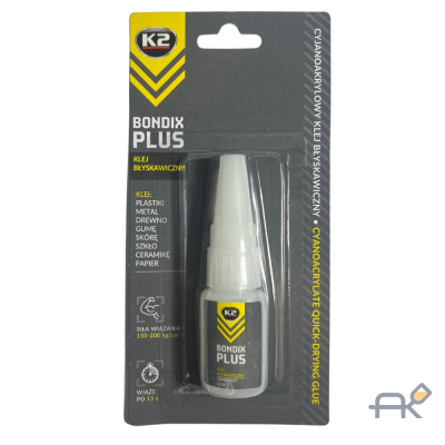 Клей K2 Bondix Plus супербыстрый 10гр